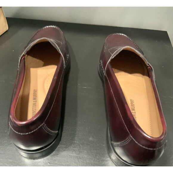 JOHNSTON & MURPHY Hayes Penny Loafer Size 11/ Burgundy - Picture 6 of 8
